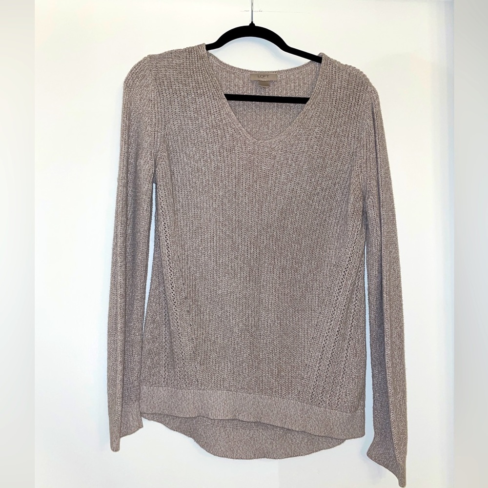 Loft- Gray Sweater size L